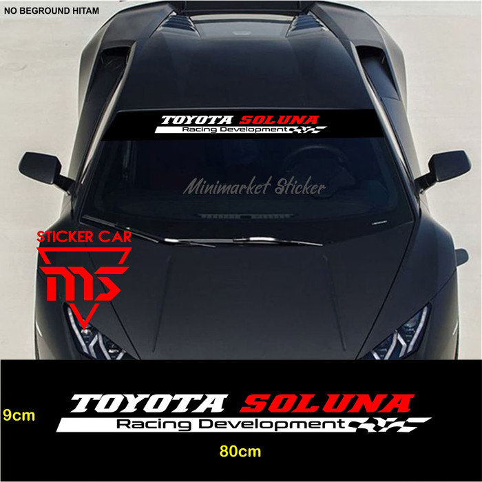 Jual sticker soluna stiker mobil toyota soluna racing development kaca ...