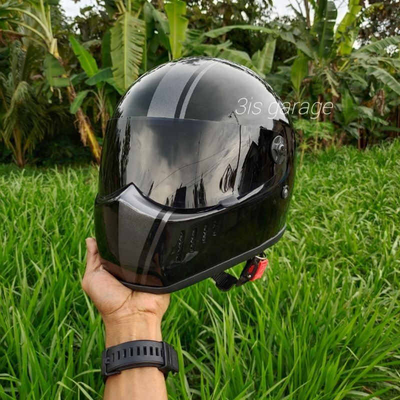 Jual HELM CUSTOM CLASSIC CAKIL BANDIT RX SIMPSON M30 RETRO FULL FACE Shopee Indonesia