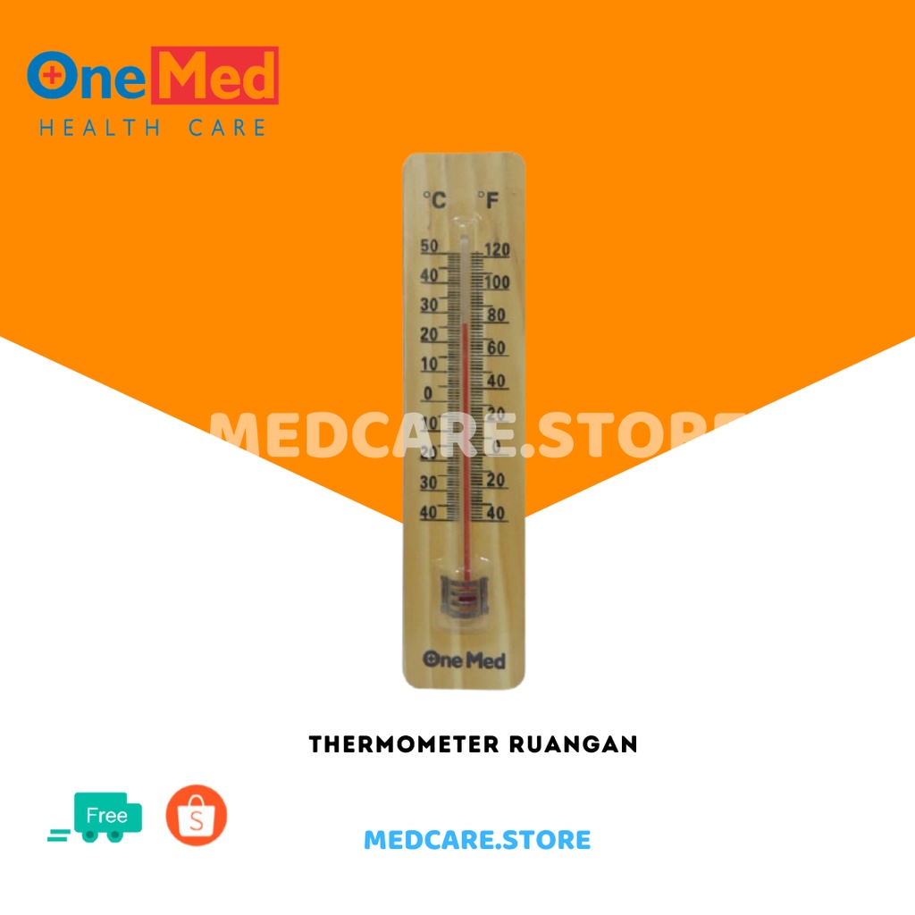 Jual Onemed Termometer Ruang Kayu Pengukur Suhu Ruangan Shopee Indonesia