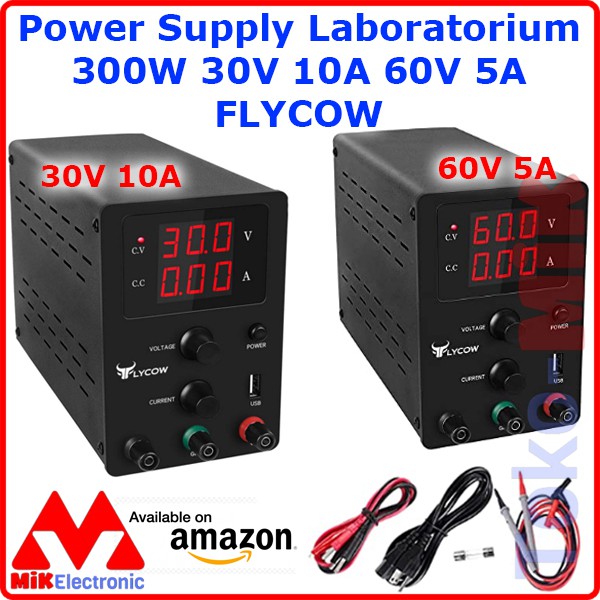 Jual Adjustable Variable DC Power Supply Lab Laboratorium 30V 10A 60V ...