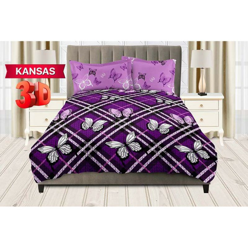 Jual Bedcover bonita tanpa sprei(hanya selimut) uk 180x200 motif bunga