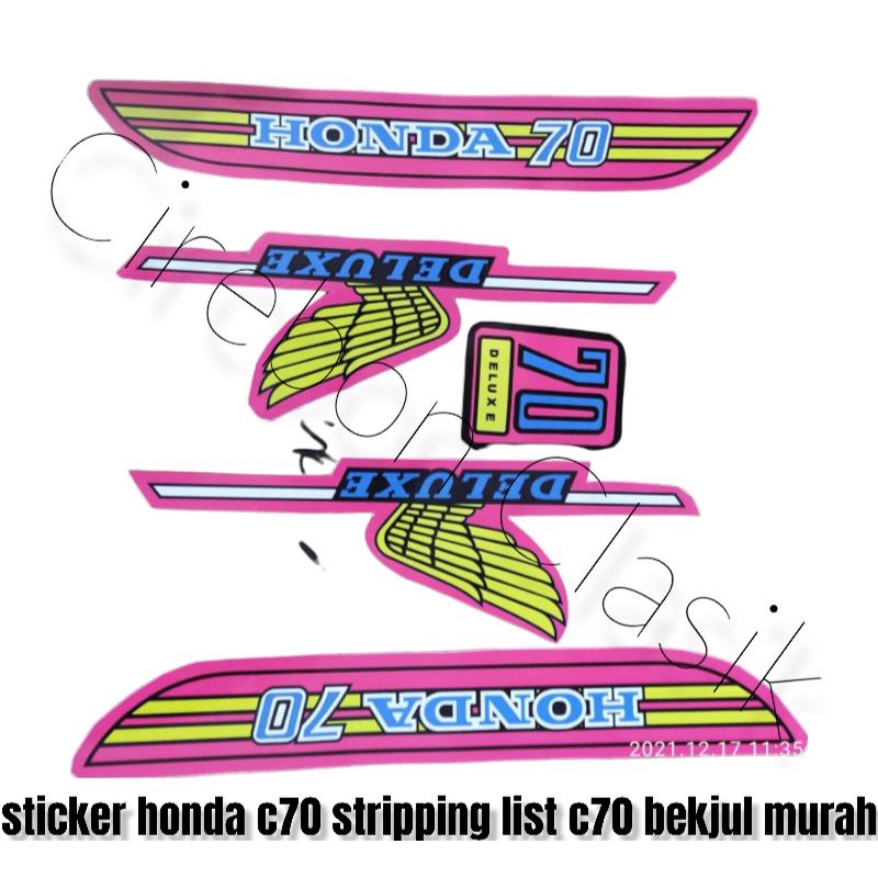 Jual sticker honda c70 stripping list c70 bekjul murah | Shopee Indonesia