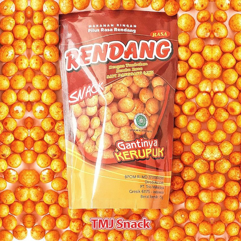 Jual Snack pilus rendang 75 gram (cemilan / makanan ringan / makanan ...