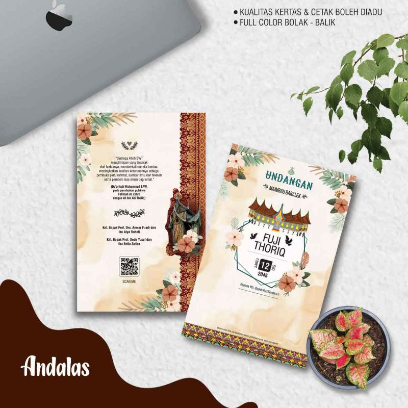 Jual Undangan pernikahan / wedding invitation murah jawa java etnik