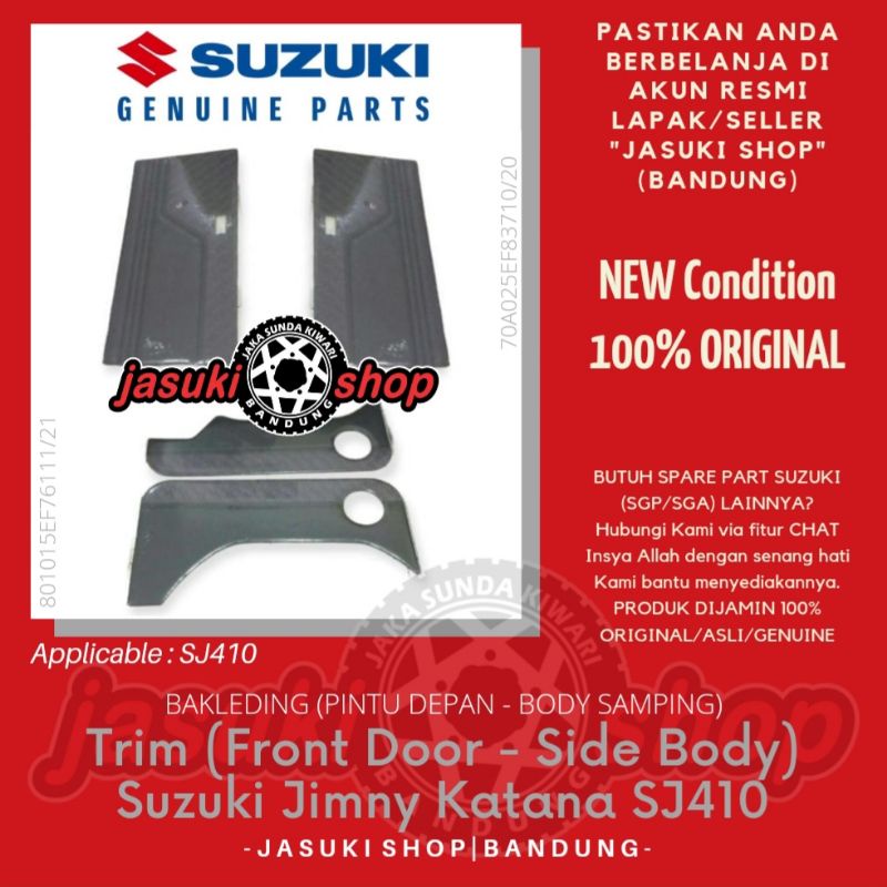 thumbnail image 2 of Genuine Suzuki Samurai SJ410/SJ413 Door Window Glass Trim Molding Seal Garnish Kit – Front Right – EPDM Black 2 of 5