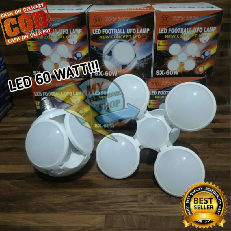 Jual Lampu Led W Lampu Model Football Ufo Lampu Dragon Ball Bohlam Led Watt Sx W