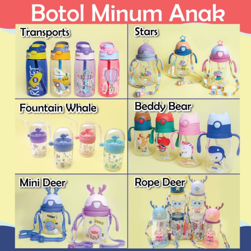 Jual BABY SIPPY CUP / BABY STRAW CUP/ Botol Minum bayi dengan Sedotan
