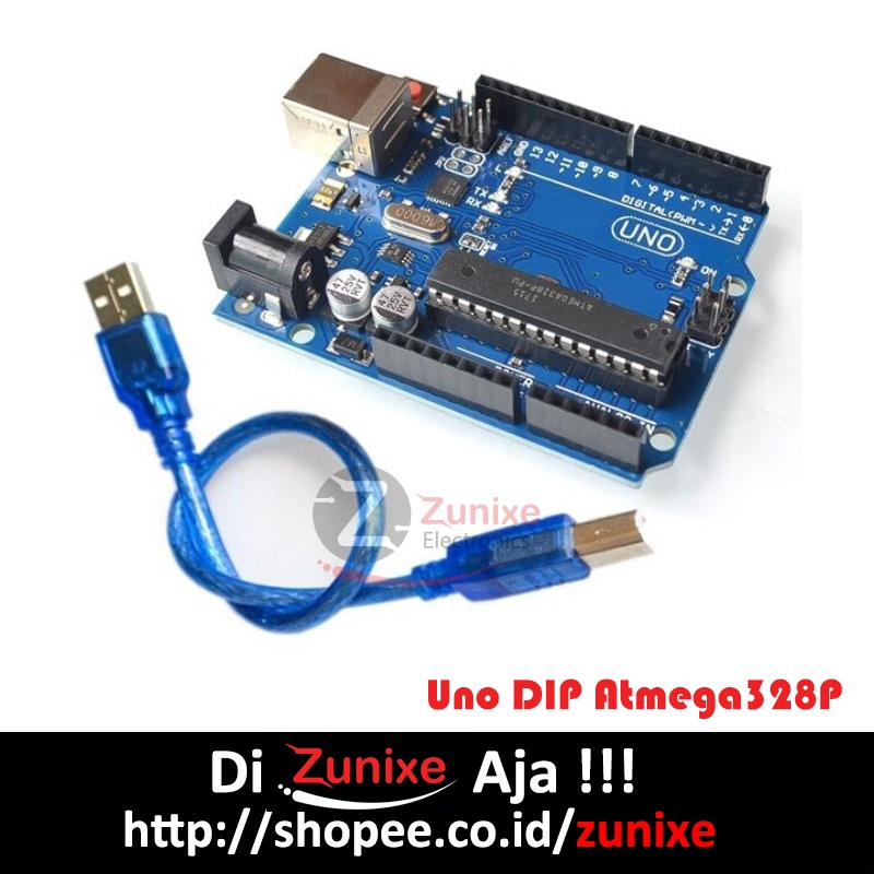 Jual UNO DIP R3 ATmega16U2 ATmega328P Board Compatible Plus Cable ...