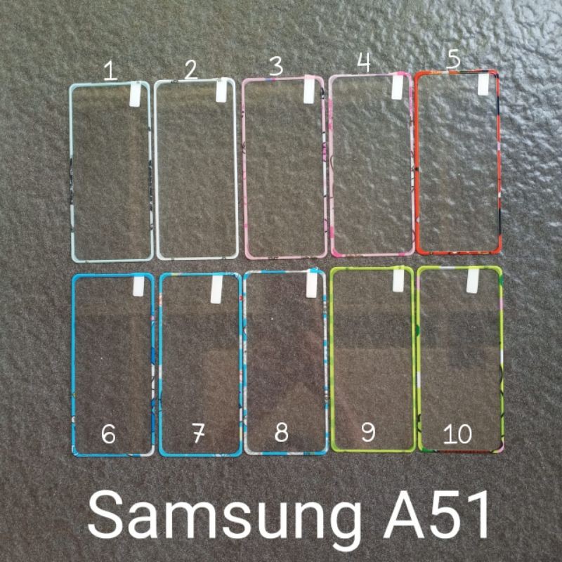 Jual Tempered glass gambar Samsung A51 ( 4 motif ) motif gambar ...
