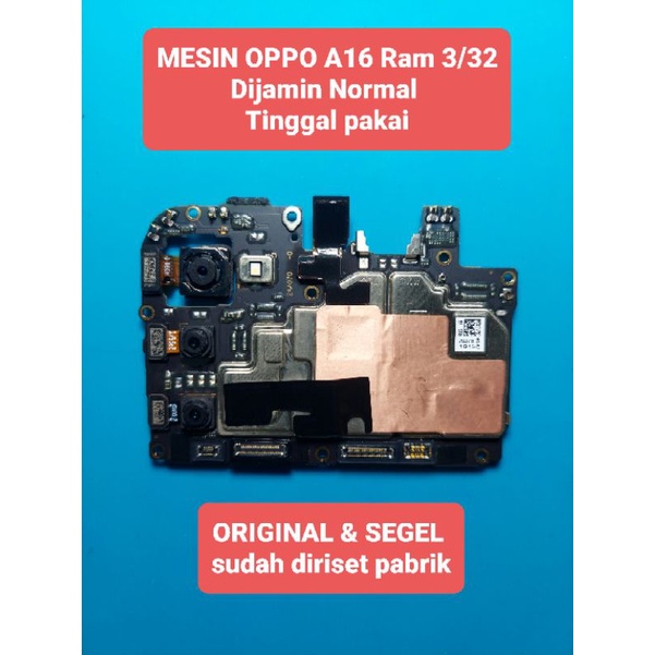 Jual MESIN OPPO A16 Ram 3/32 Dijamin Normal siap pakai. ada Dus sesuai ...