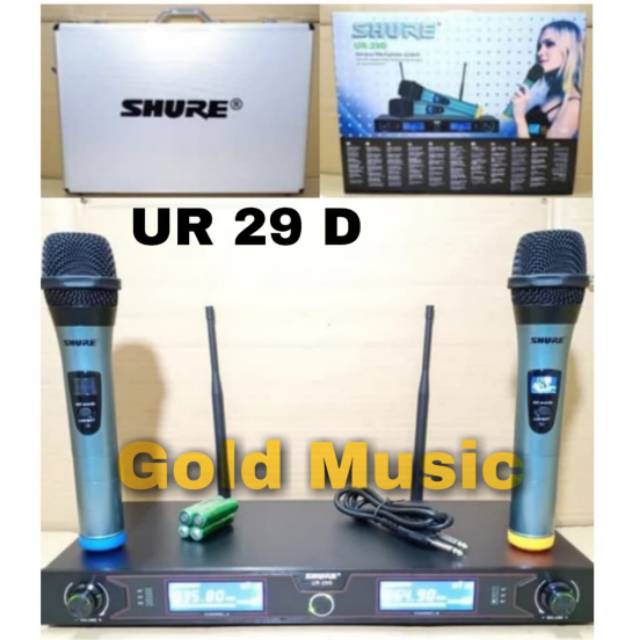 Jual Mic Wireless Shure Ur D Handheld Shopee Indonesia