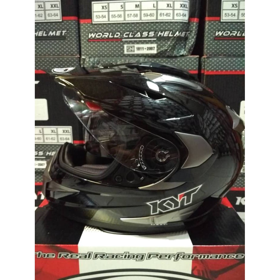 Jual HARGA HEBOH HELM KYT ENDURO 2 VISOR SOLID HU198 Shopee Indonesia