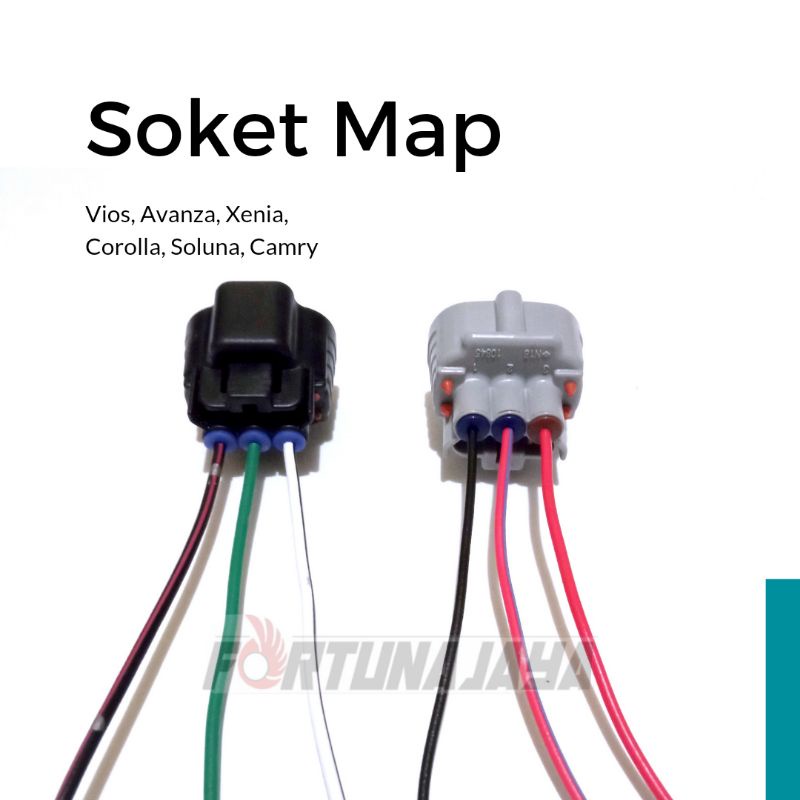 Jual Soket Map Sensor Toyota Vios Avanza Xenia Corolla Soluna Camry ...