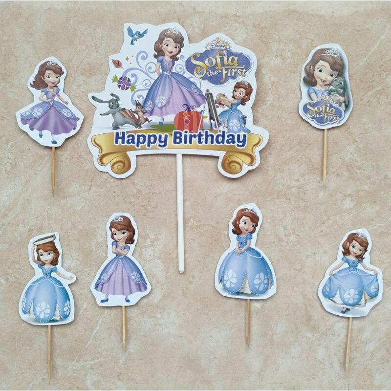 Jual topper hiasan kue ulang tahun & cake karakter Sofia the first ...