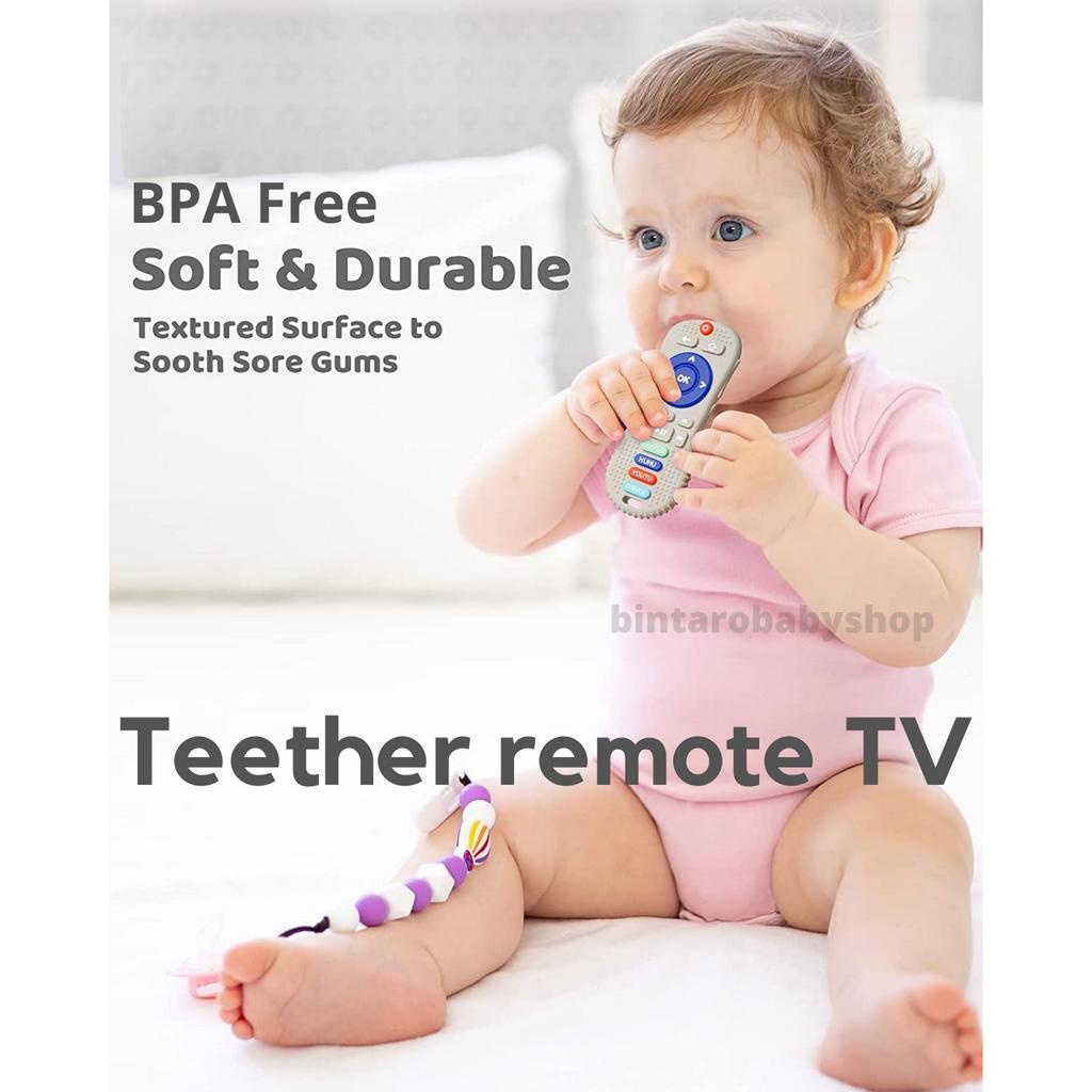 Jual TEETHER BAYI REMOTE TV BABY SILICONE TEETHER | Shopee Indonesia