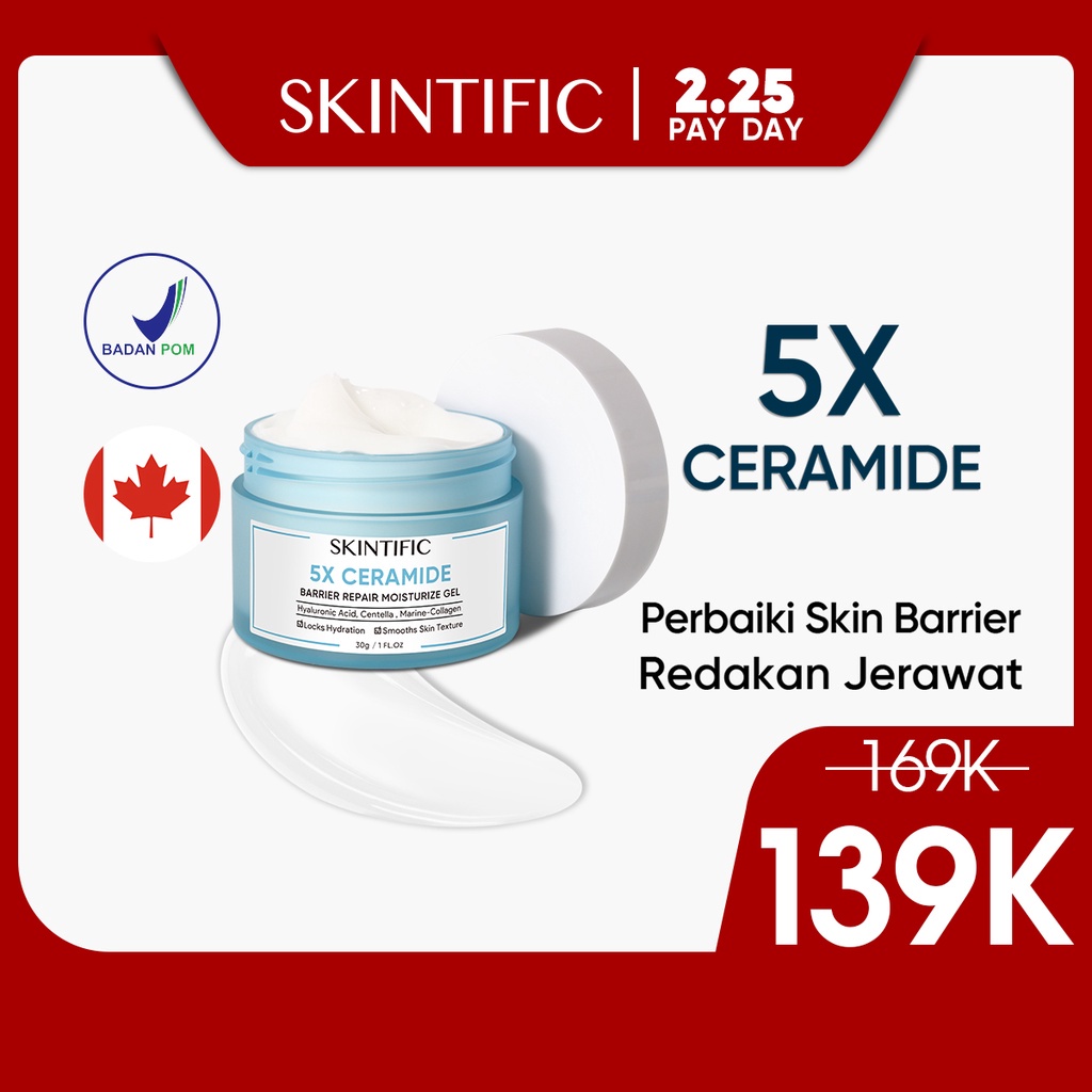 Jual SKINTIFIC - 5X Ceramide Barrier Repair Moisturize Gel Moisturizer ...