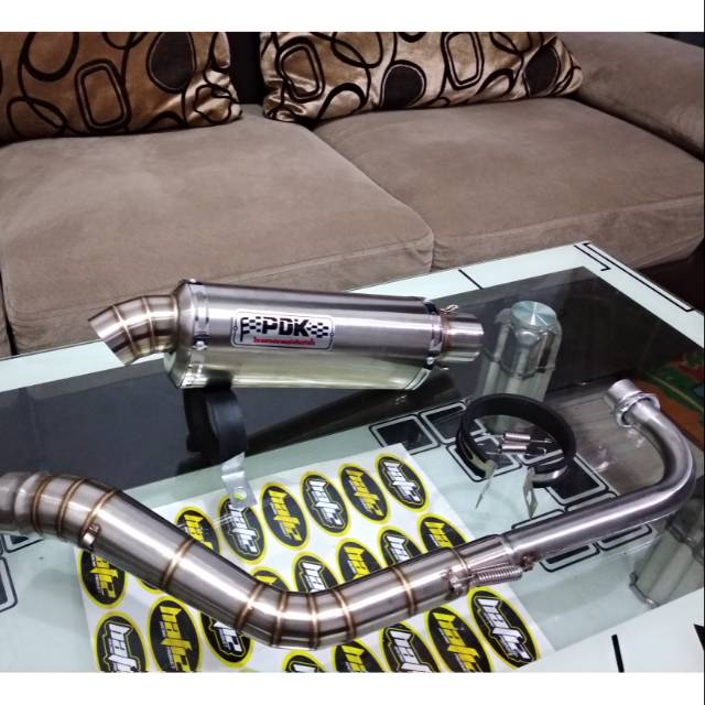 Jual KNALPOT RACING PDK TRIOVAL FULL SYSTEM FOR ALL TYPE MOTOR BEBEK