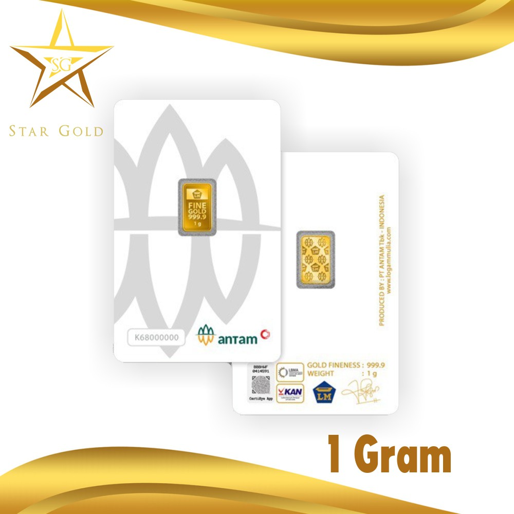 Star Gold Logam Mulia Antam Press LM 1GR Gram