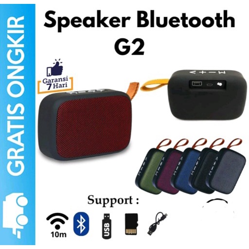 Jual Free ONGKIR Speaker Bluetooth Portable Charge G2 Mini Super Bass ...