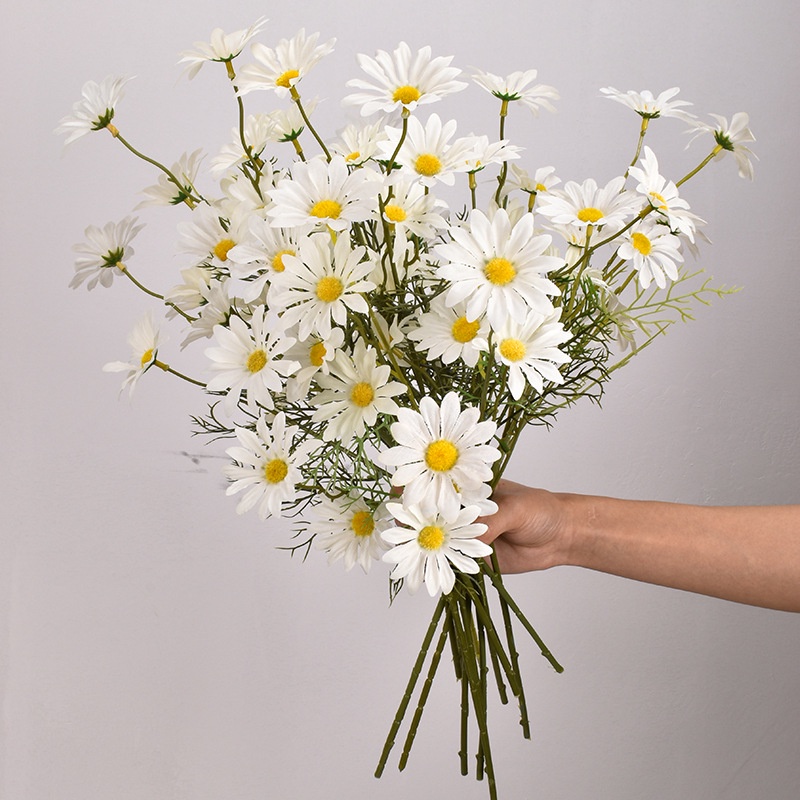 [NEW] Buket Bunga Daisy Artificial Krisan Flower Bunga Matahari Palsu Plastik Plastic Bouquet Hiasan Wedding Decor Daisies Tanaman