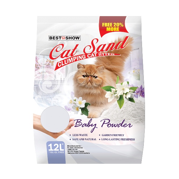 Jual Best In Show Cat Sand Baby Powder 12LtPasir Kucing 9kg Shopee