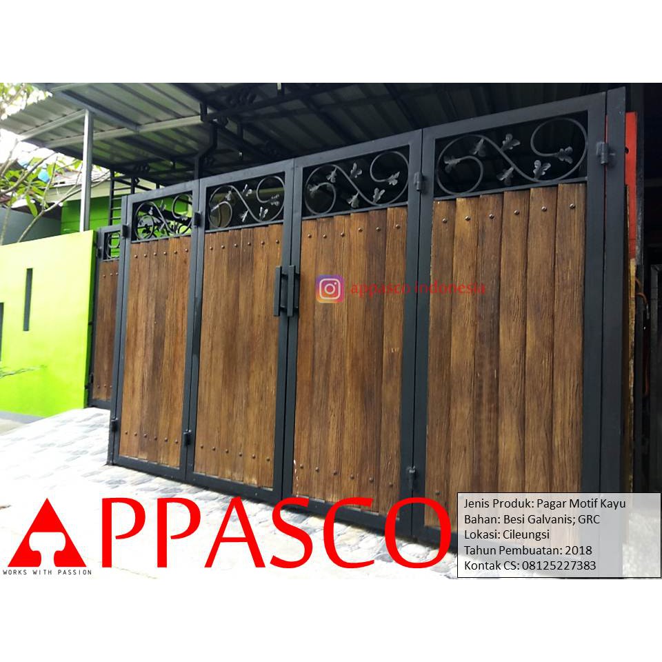 Jual Pagar Motif Kayu Woodplank Shopee Indonesia