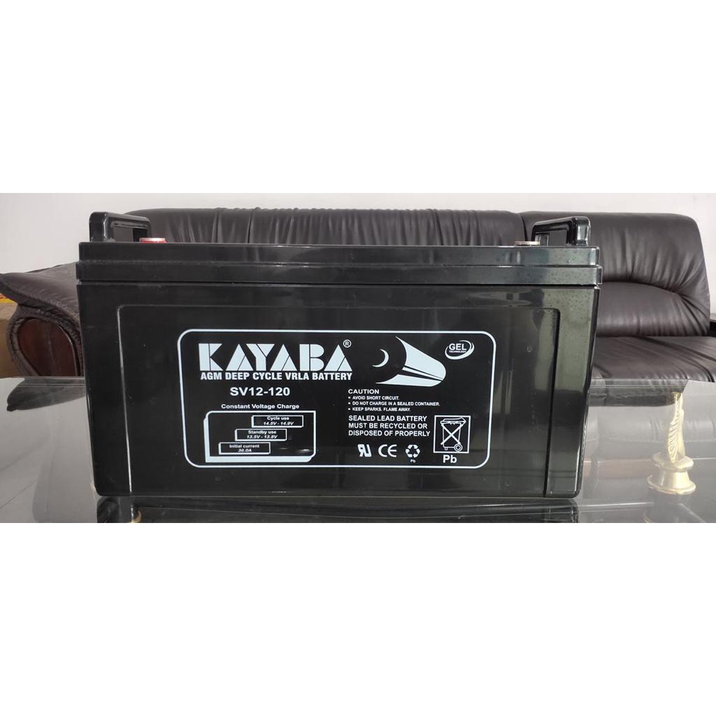 Jual Battery VRLA KAYABA 12V 120AH aki kering solar panel 12volt ...