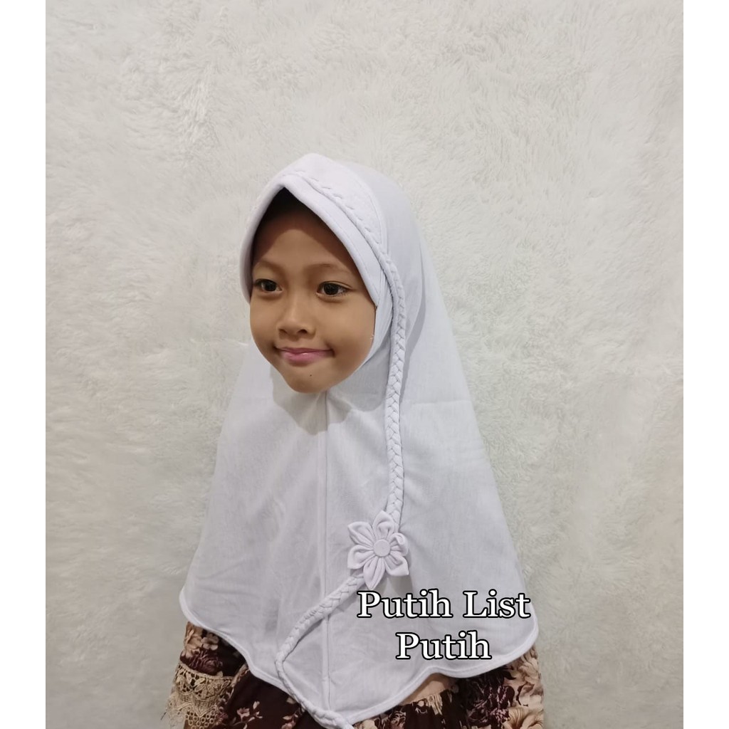 Jual PROMO Kerudung Sekolah SD Kepang Jilbab Sekolah Anak SD Hijab ...