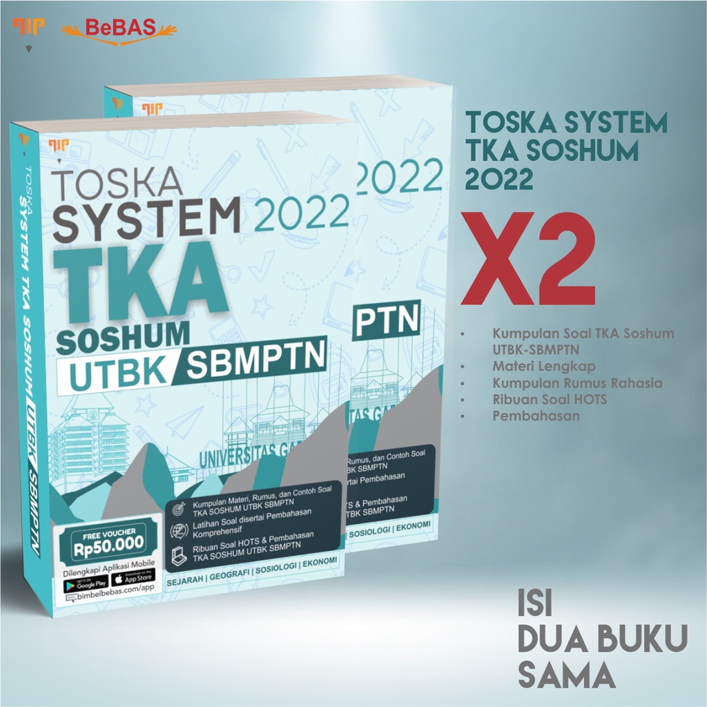 Jual Bebas Toska System Buku Utbk Sbmptn Tka Soshum X Shopee