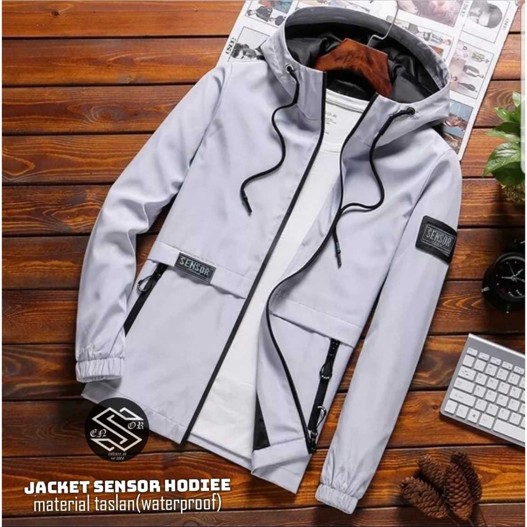 Jual Jaket Sensor Hoodie Putih Shopee Indonesia
