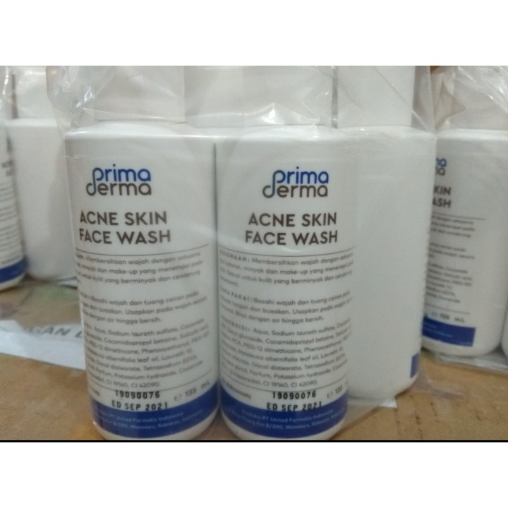Jual (PD BESAR) PRIMADERMA ACNE WASH ( 135 ML !! ) | Shopee Indonesia