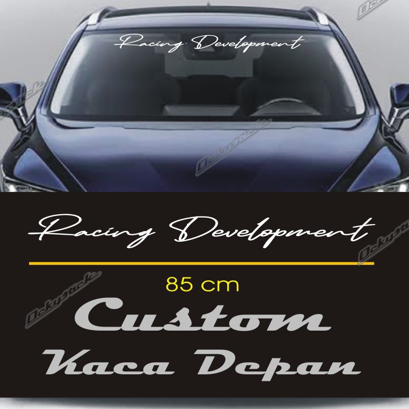 Jual Stiker Kaca Depan RACING DEVELOPMENT Stiker Custom Tek Suka Suka ...