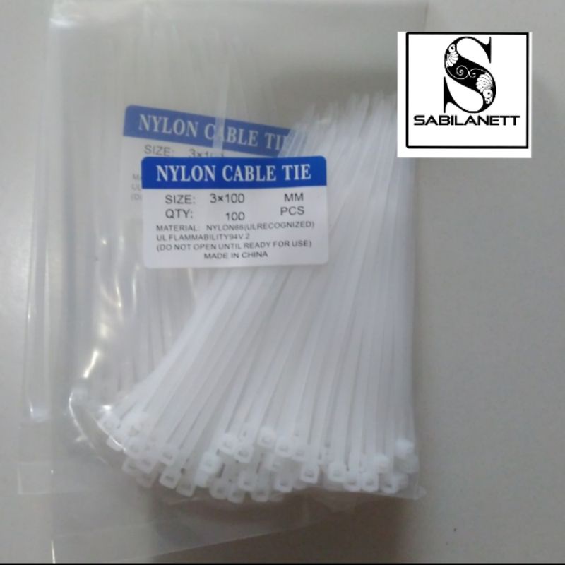 Jual Kabel Ties 10 cm Nylon Cable Tie Ripet Rivet 3x100 mm | Shopee ...
