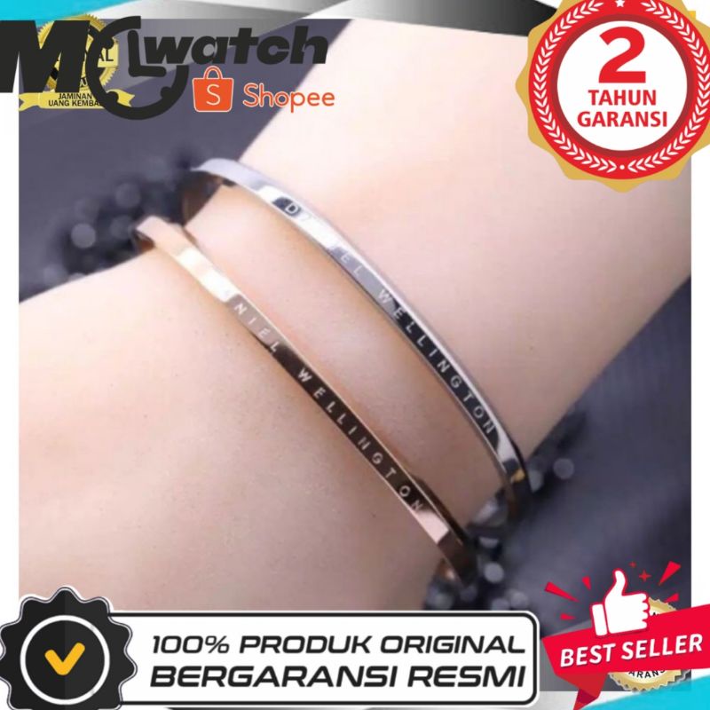 GELANG D W CLASSIC CUFF D W BRACELET DANIEL WELLINGT N TIDAK ADA BOX