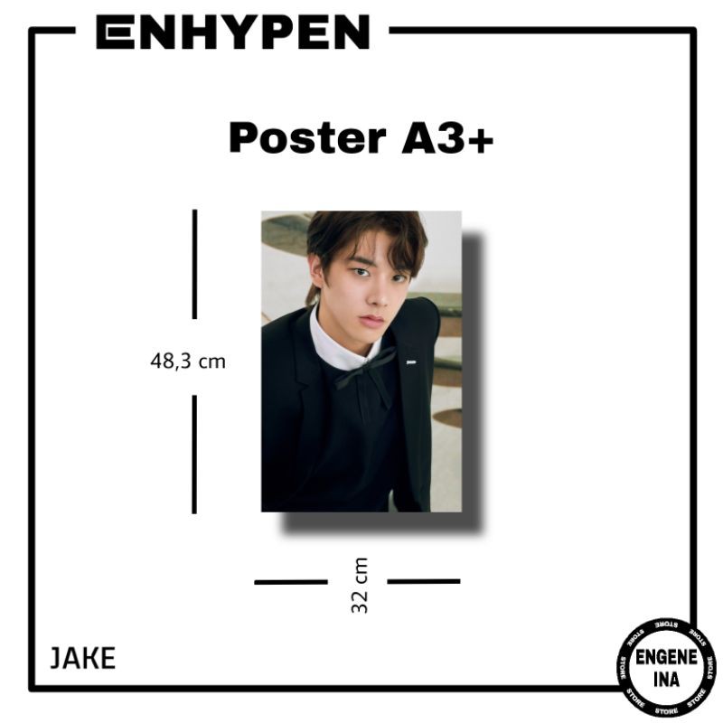 Jual POSTER ENHYPEN Member profile #JAKE (1) | Shopee Indonesia