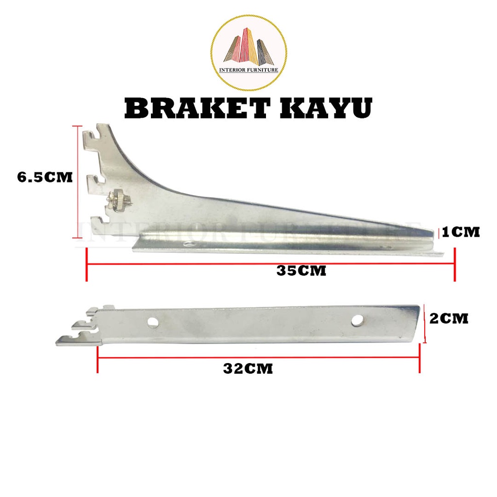 Jual Braket Ambalan Kayu Bracket Ambalan Teriplek 15 Cm 45 Cm