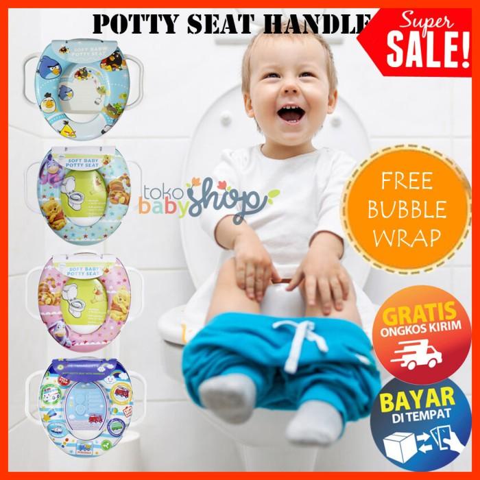 Jual Seat Kiddos Soft Baby Potty Seat Handle / Alas Dudukan Toilet ...