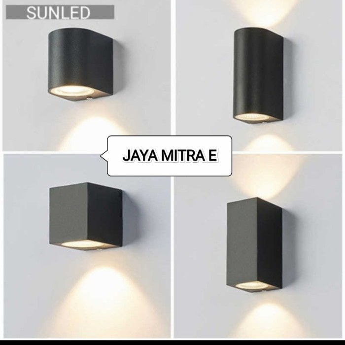 Jual Lampu Dinding Minimalis Outdoor Fitting Mr16 Wall Light 2 Arah