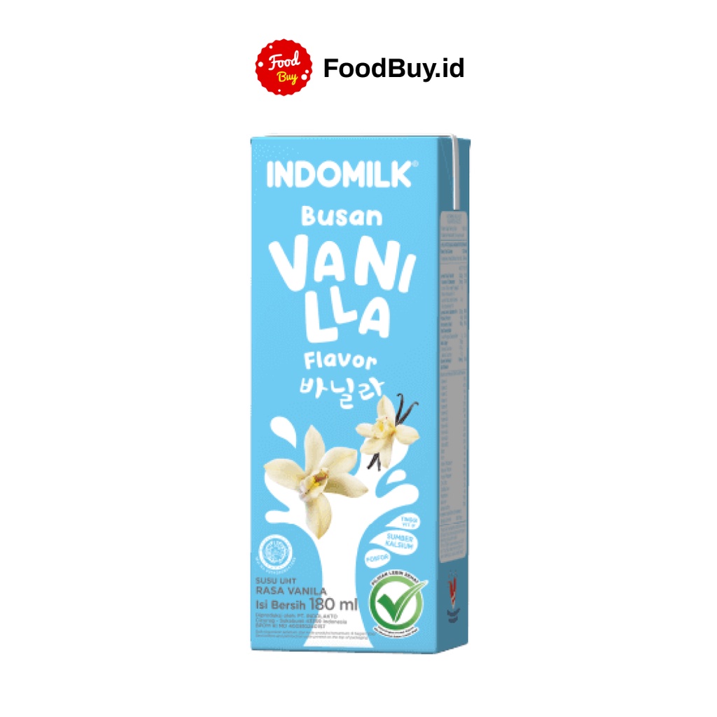 Jual Indomilk Susu Uht Busan Vanilla Flavour 180 Ml Shopee Indonesia 2487