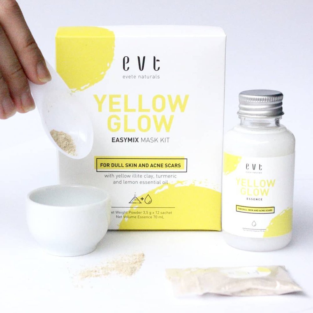 Jual Evete Naturals Face Mask Yellow Glow | Shopee Indonesia