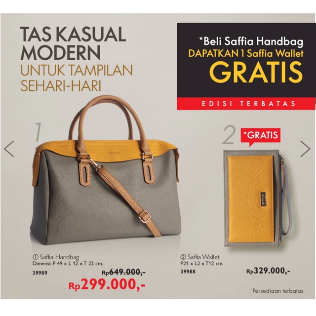 Saffia discount handbag oriflame