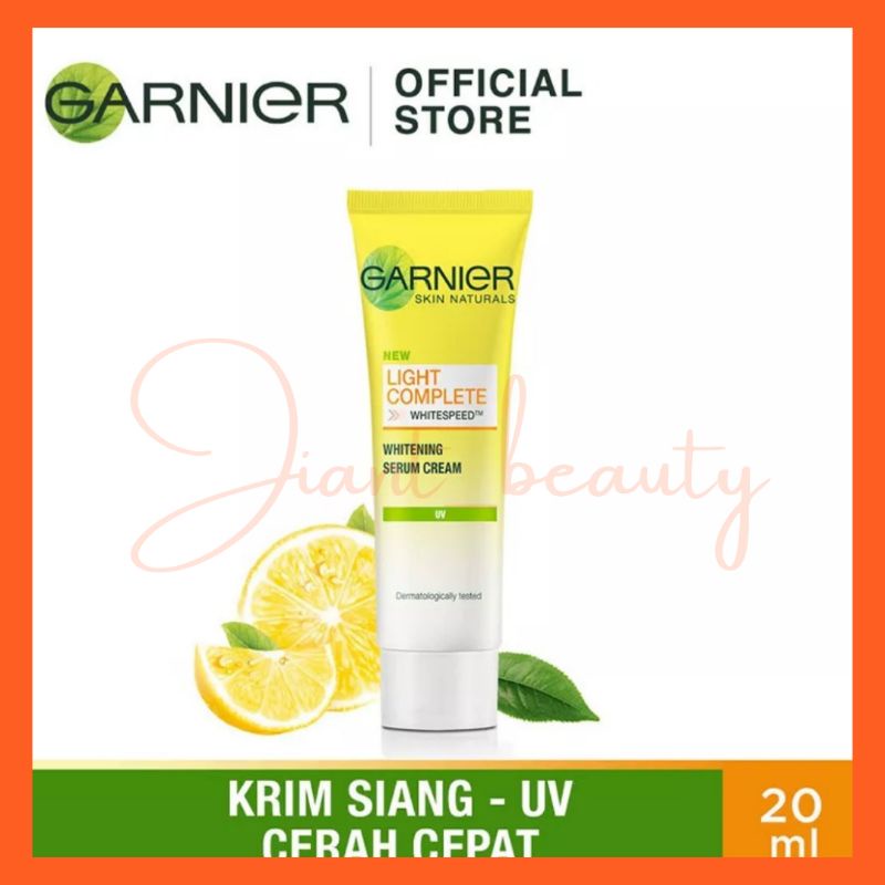 Jual GARNIER Light Complete White Speed Day Serum Cream UVA/UVB - 20ml ...