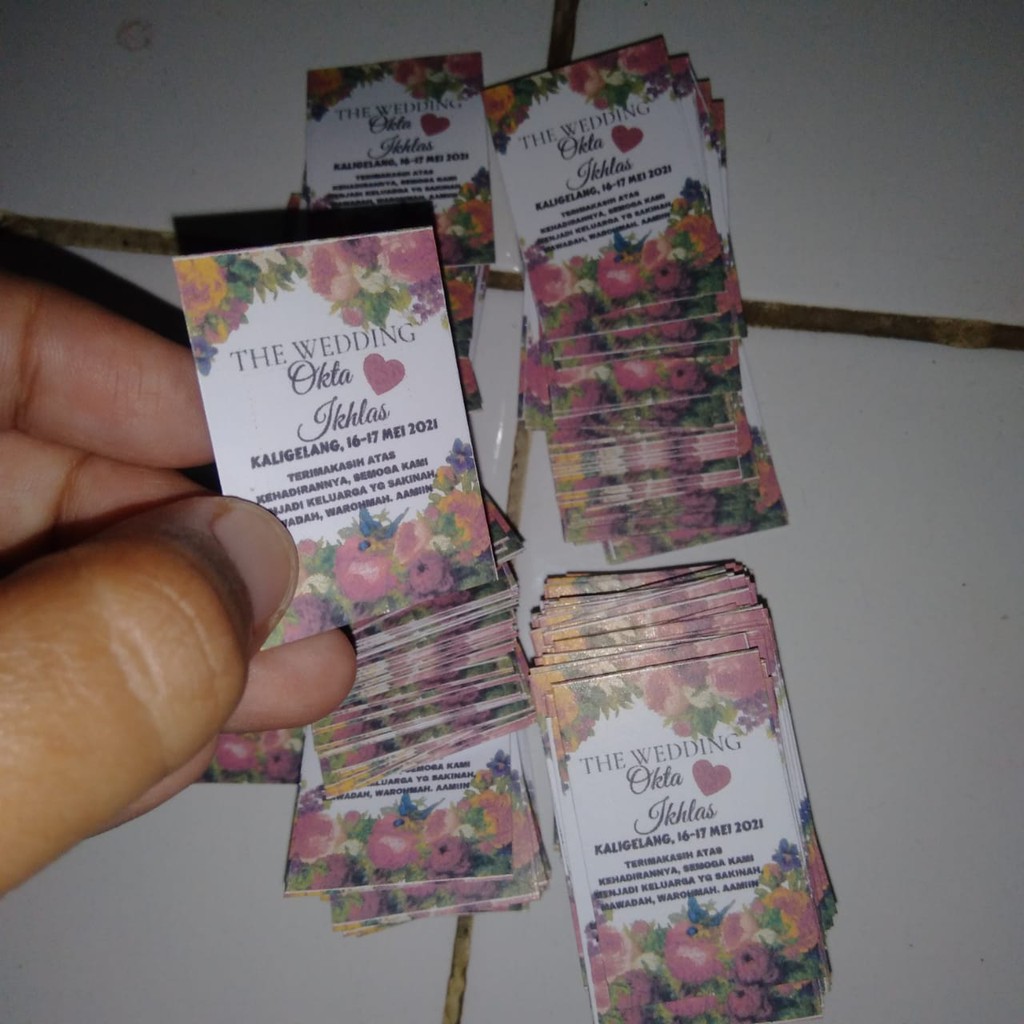 Jual KARTU UCAPAN SOUVENIR TANPA MINIMAL ORDER | Shopee Indonesia