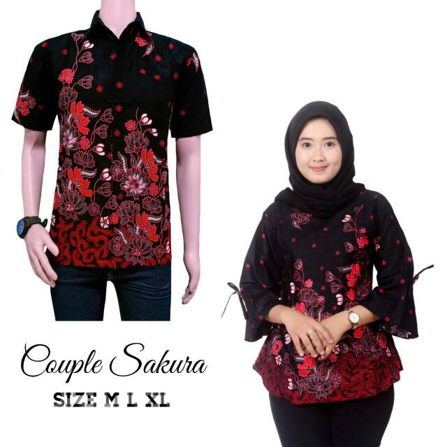 Jual Maura Couple - Sania Ruffle Batik Couple Ori Ndoro Jowi DNT ...