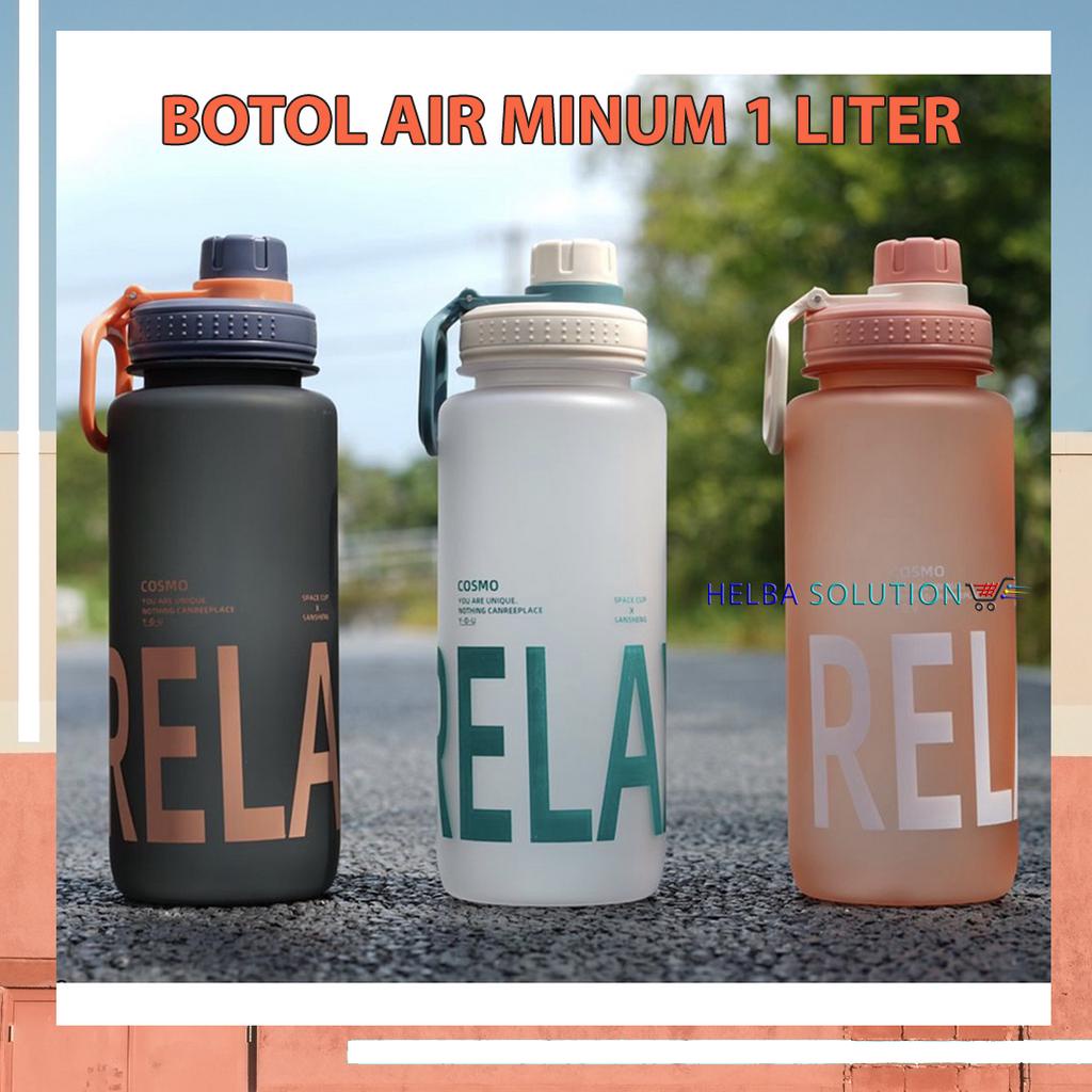 Jual Botol Air Minum 1 Liter PORTABLE Sport Gym Outdoor Kantor Sekolah ...