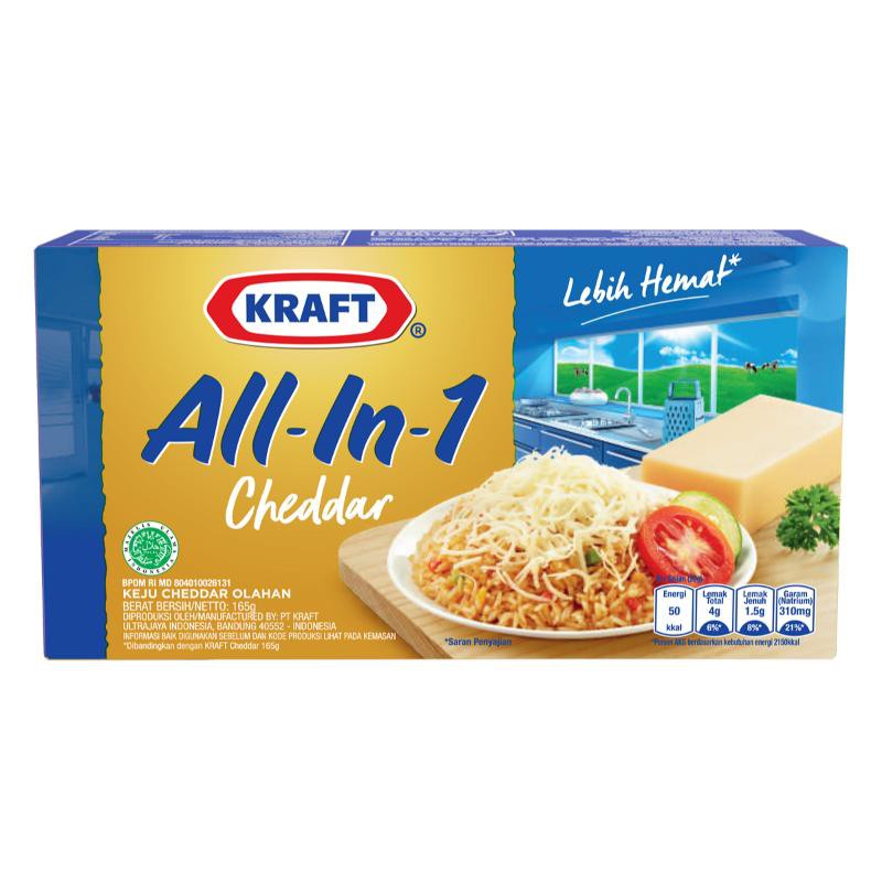 Jual Keju Kraft All in one 150gr cheddar | Shopee Indonesia