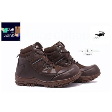 PROMO SEPATU SAFETY PRIA sepatu safety tactical boots crocodile  Armour adventure Hiking Tracking Ujung Sepatu Lapis COD