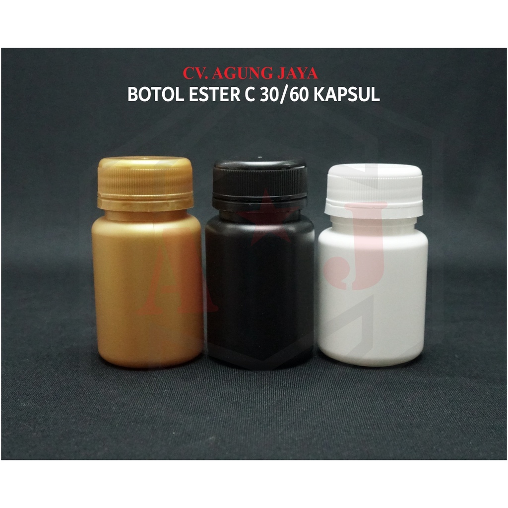 Jual Botol Kapsul Ester C /60 Kapsul/ Botol Obat 100 Ml | Shopee Indonesia