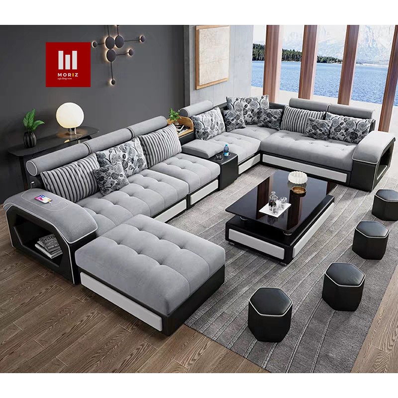 Jual Sofa Letter U Minimalis Grey Console box | Shopee Indonesia