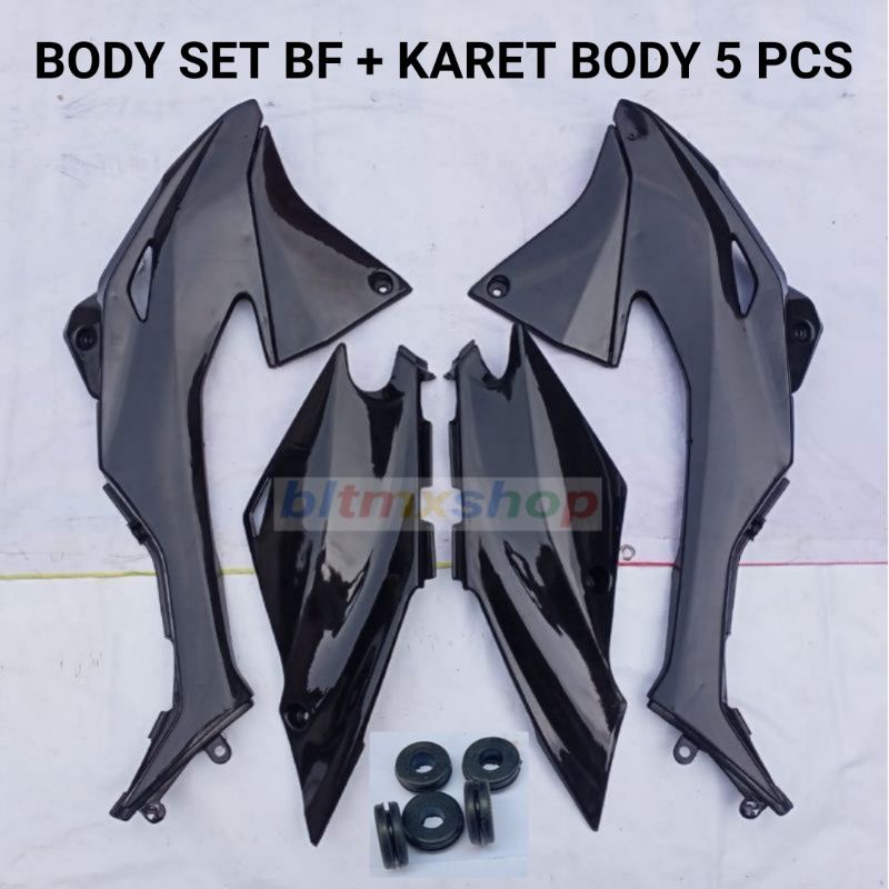Jual body set KLX bf dan Karet Body Klx cover bodi set klx bf 150 sayap